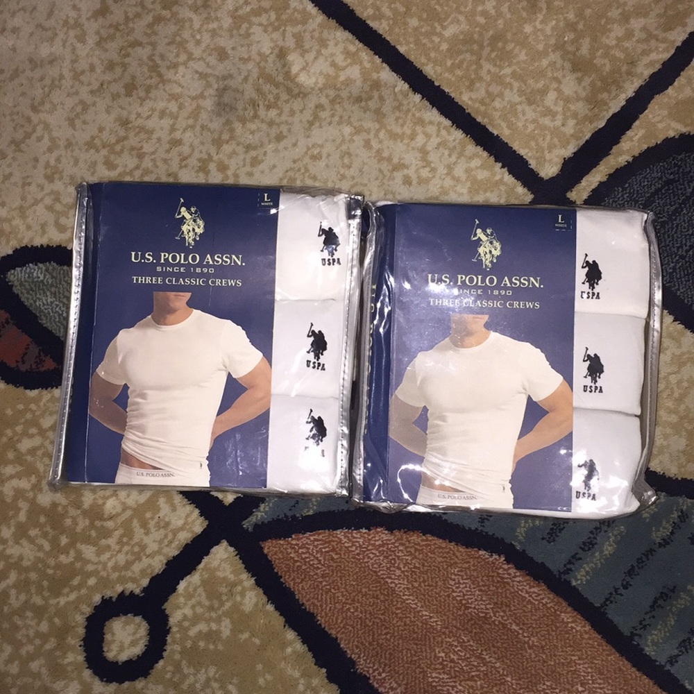 U.S. Polo assn white tees